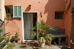Ferienhaus Vasia, Ligurien, Eingang zum Haus